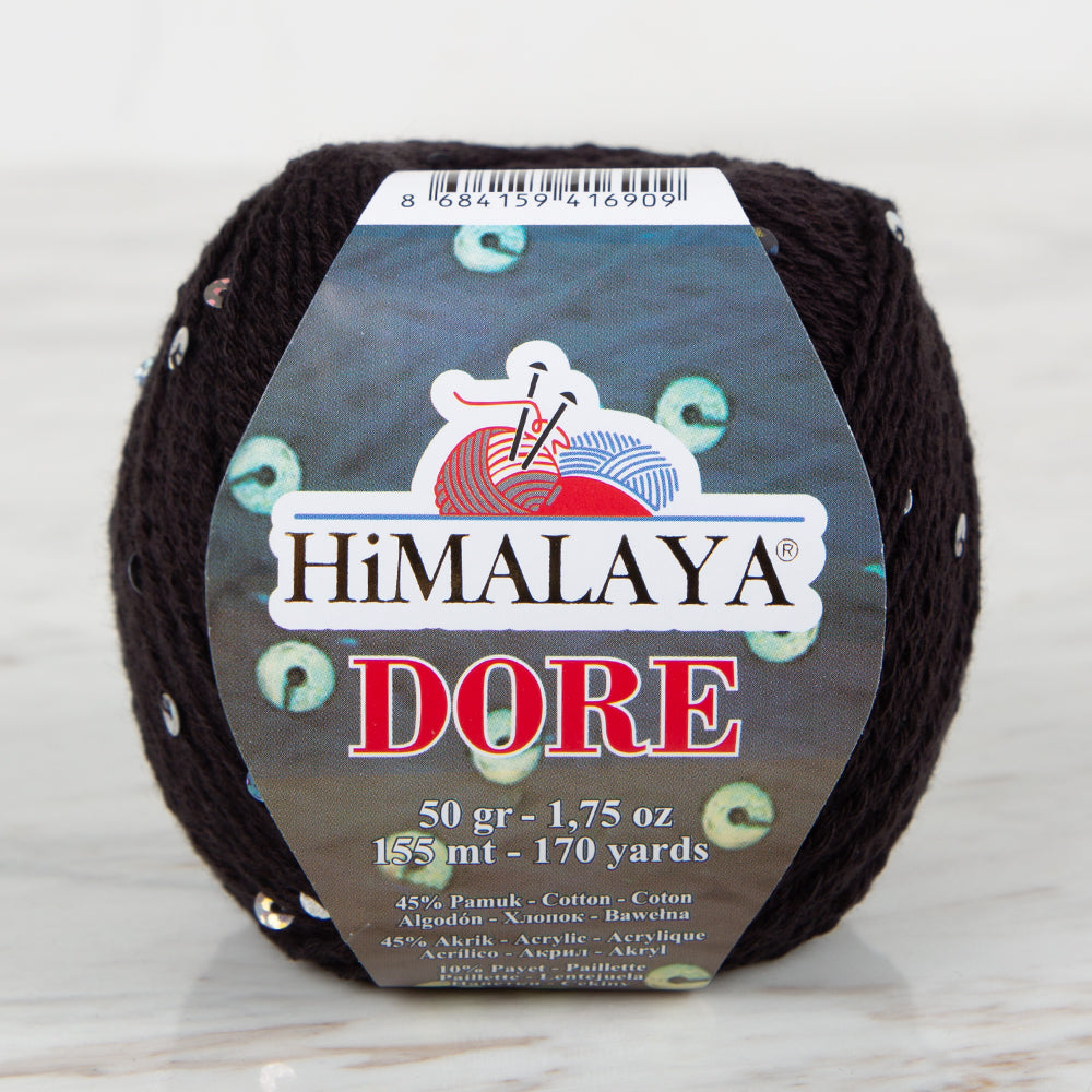 Himalaya Dore Pullu Siyah El Örgü İpl - 61424